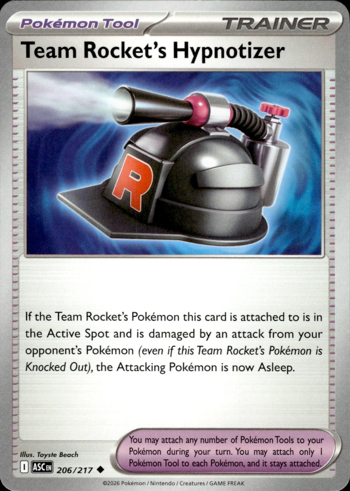 Team Rocket's Hypnotizer ME: Ascended Heroes #206/217 Uncommon