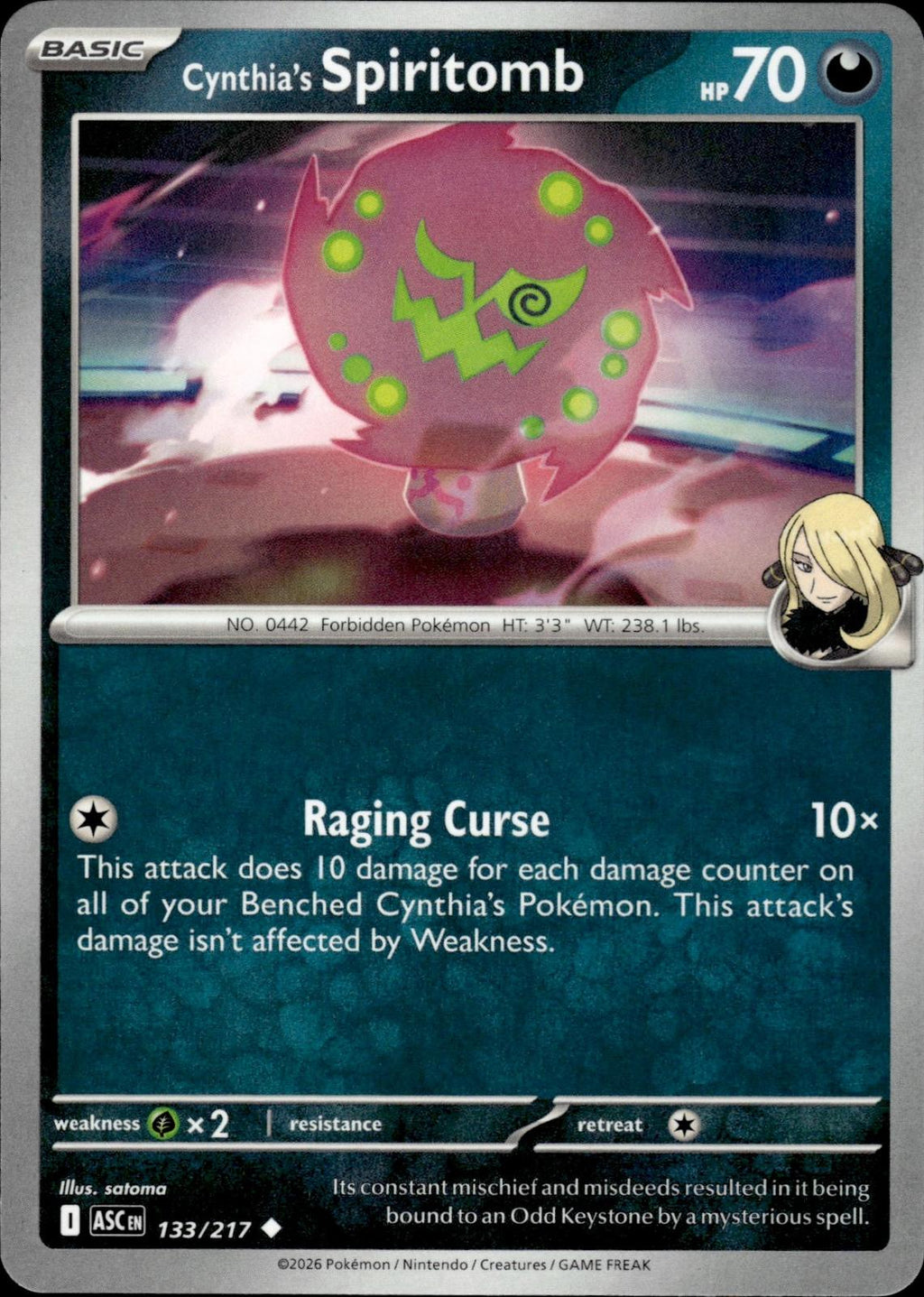 Cynthia's Spiritomb ME: Ascended Heroes #133/217 Uncommon