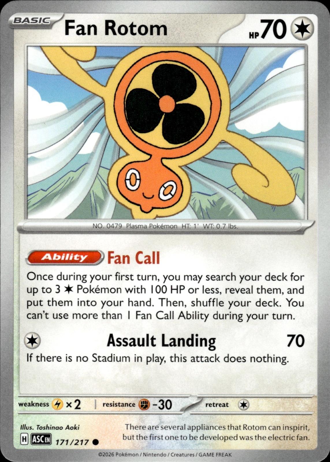 Fan Rotom ME: Ascended Heroes #171/217 Common
