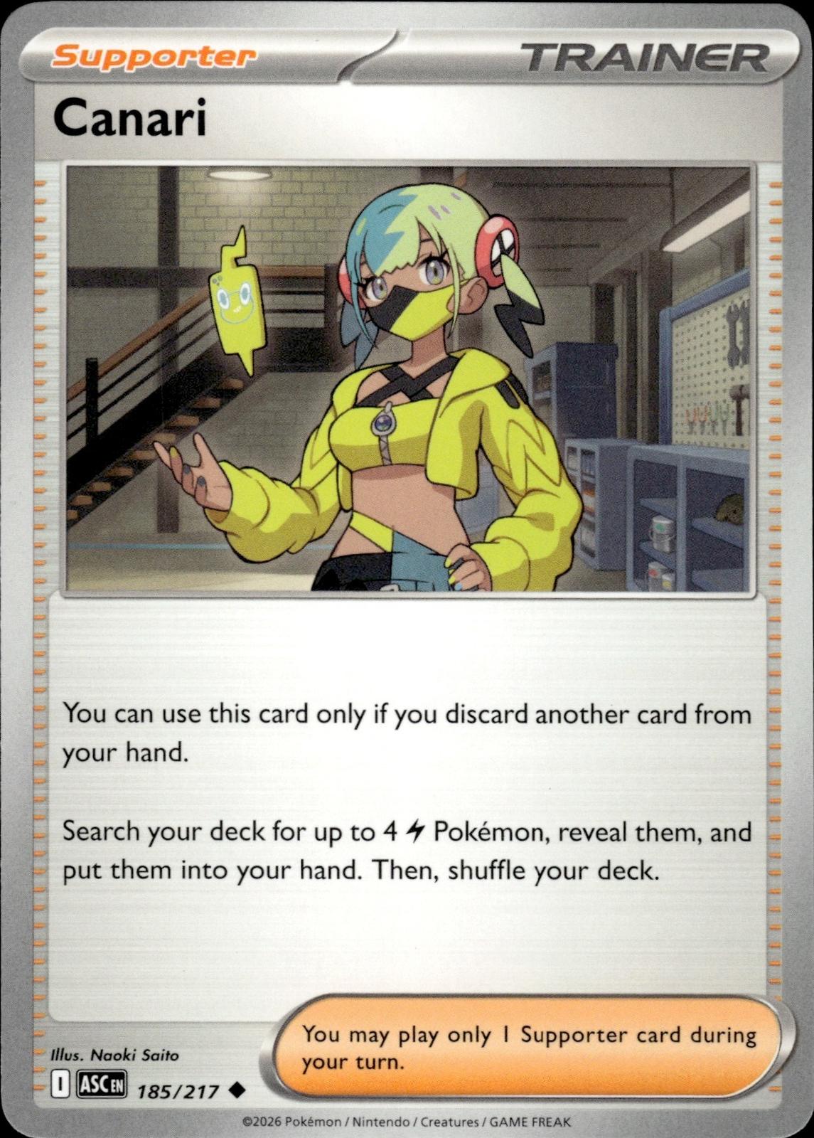 Canari ME: Ascended Heroes #185/217 Uncommon