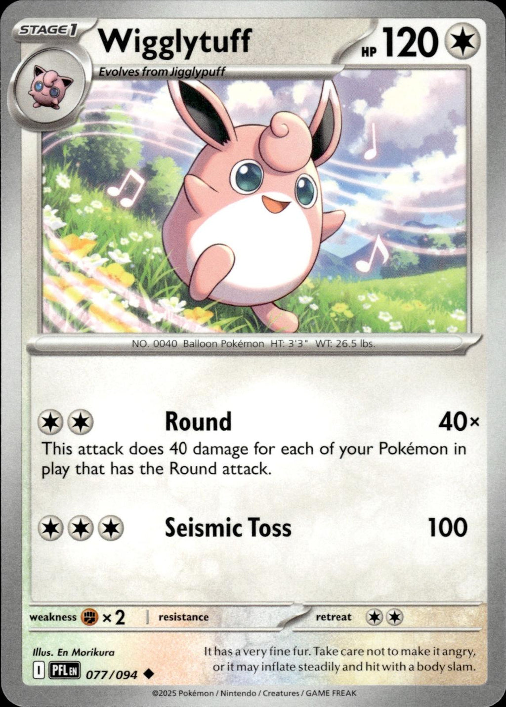 Wigglytuff ME02: Phantasmal Flames #077/094 Uncommon