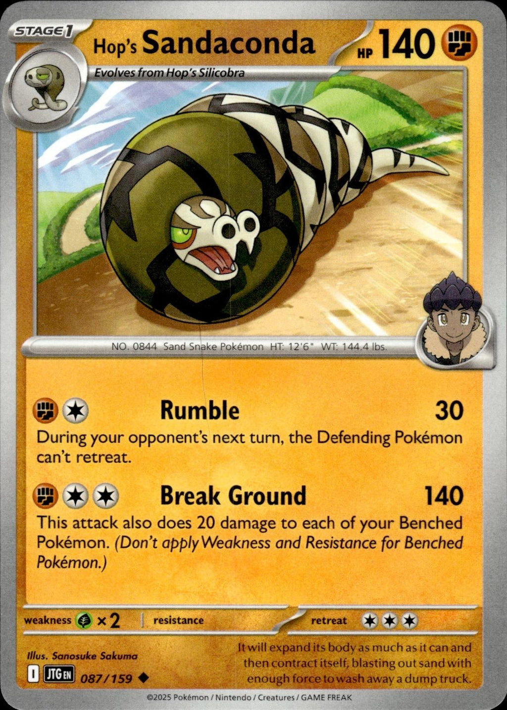 Hop's Sandaconda SV09: Journey Together #087/159 Uncommon