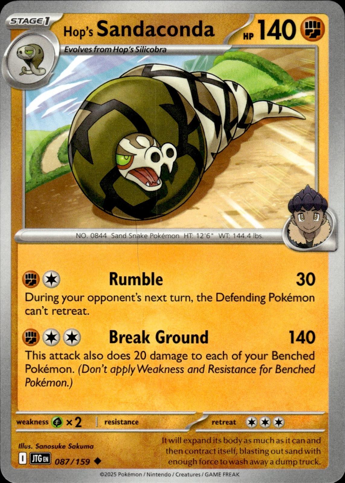 Hop's Sandaconda SV09: Journey Together #087/159 Uncommon