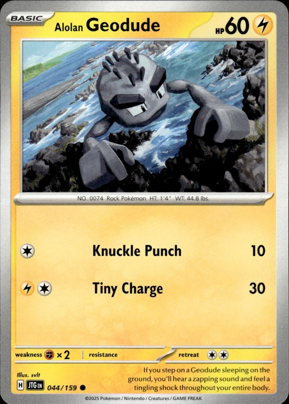 Alolan Geodude SV09: Journey Together #044/159 Common