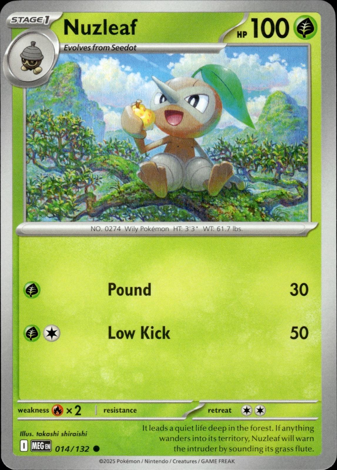 Nuzleaf ME01: Mega Evolution #014/132 Common