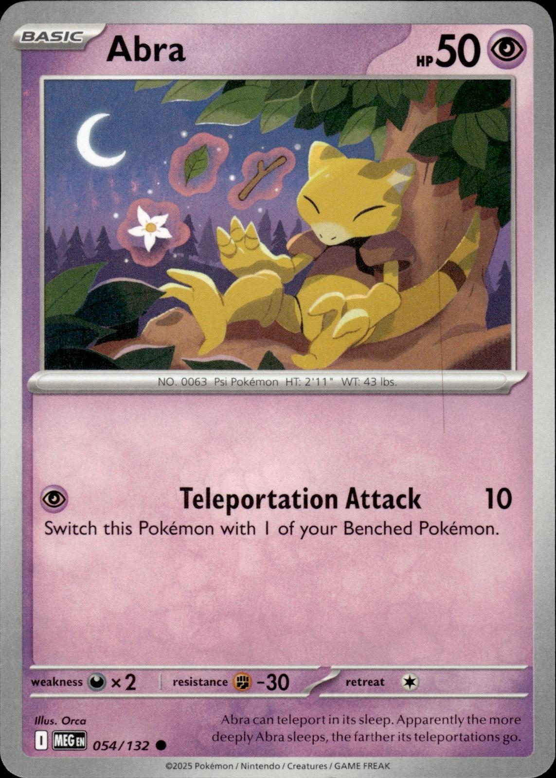 Abra ME01: Mega Evolution #054/132 Common
