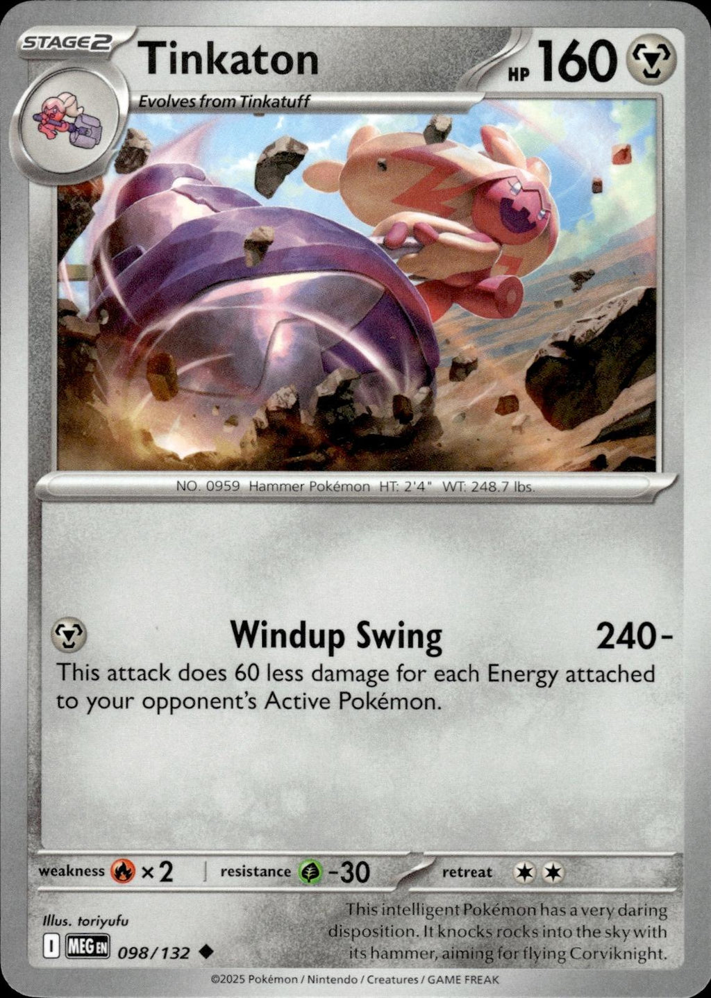 Tinkaton ME01: Mega Evolution #098/132 Uncommon