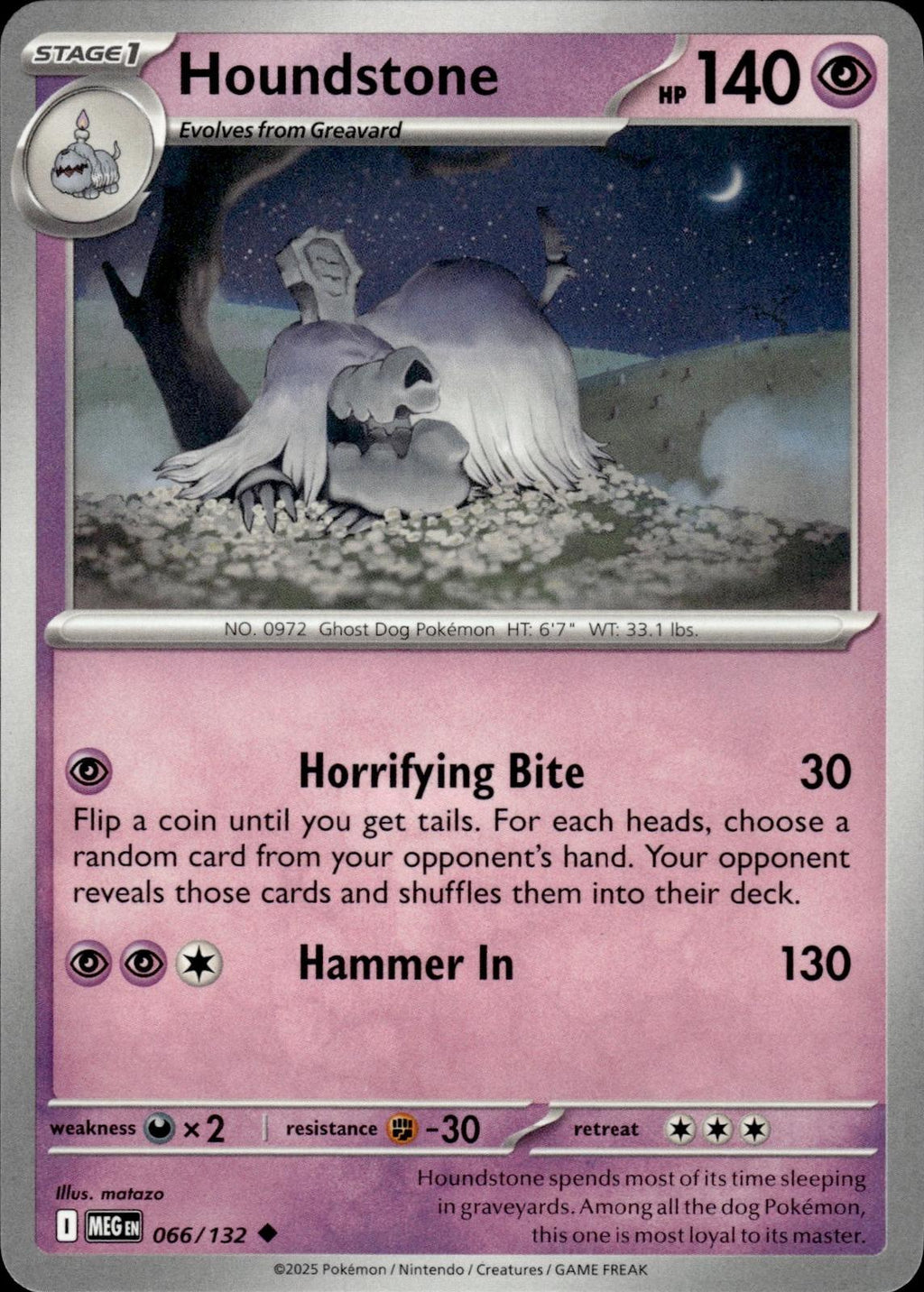 Houndstone ME01: Mega Evolution #066/132 Uncommon
