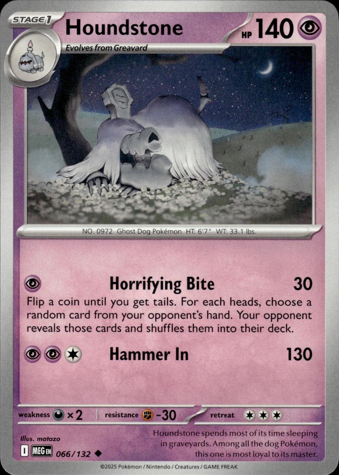 Houndstone ME01: Mega Evolution #066/132 Uncommon