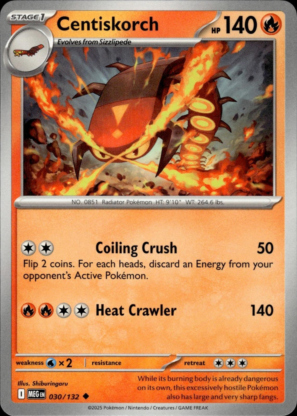 Centiskorch ME01: Mega Evolution #030/132 Uncommon