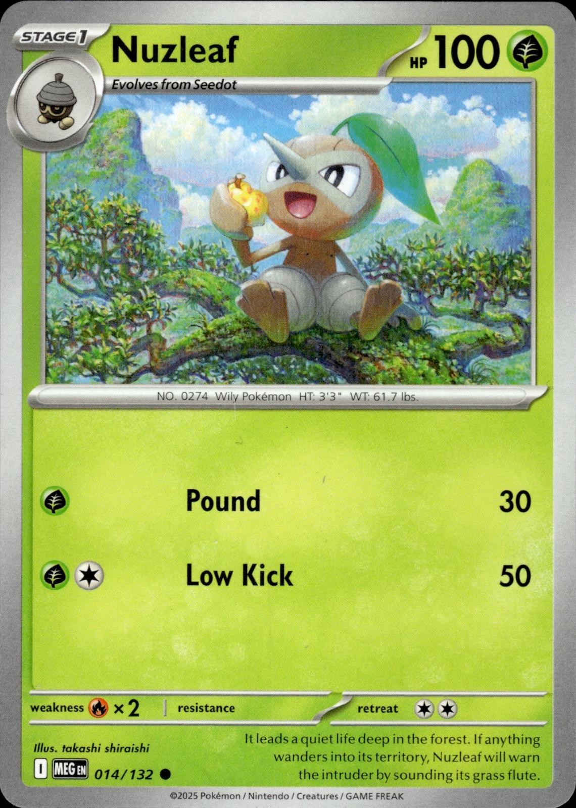 Nuzleaf ME01: Mega Evolution #014/132 Common