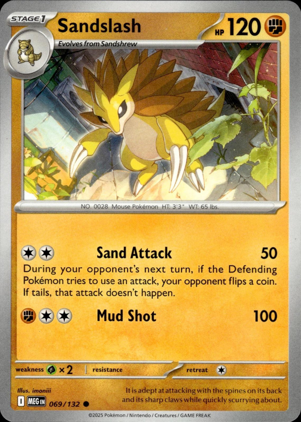 Sandslash ME01: Mega Evolution #069/132 Common