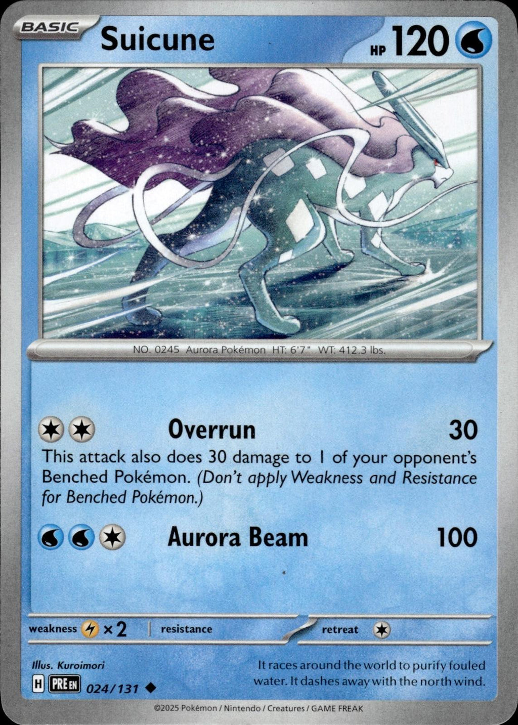 Suicune SV: Prismatic Evolutions #024/131 Uncommon