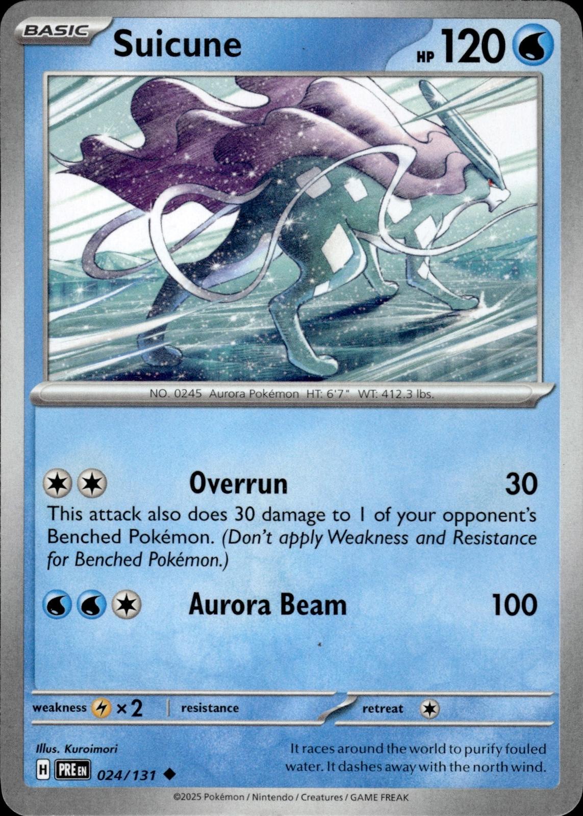 Suicune SV: Prismatic Evolutions #024/131 Uncommon