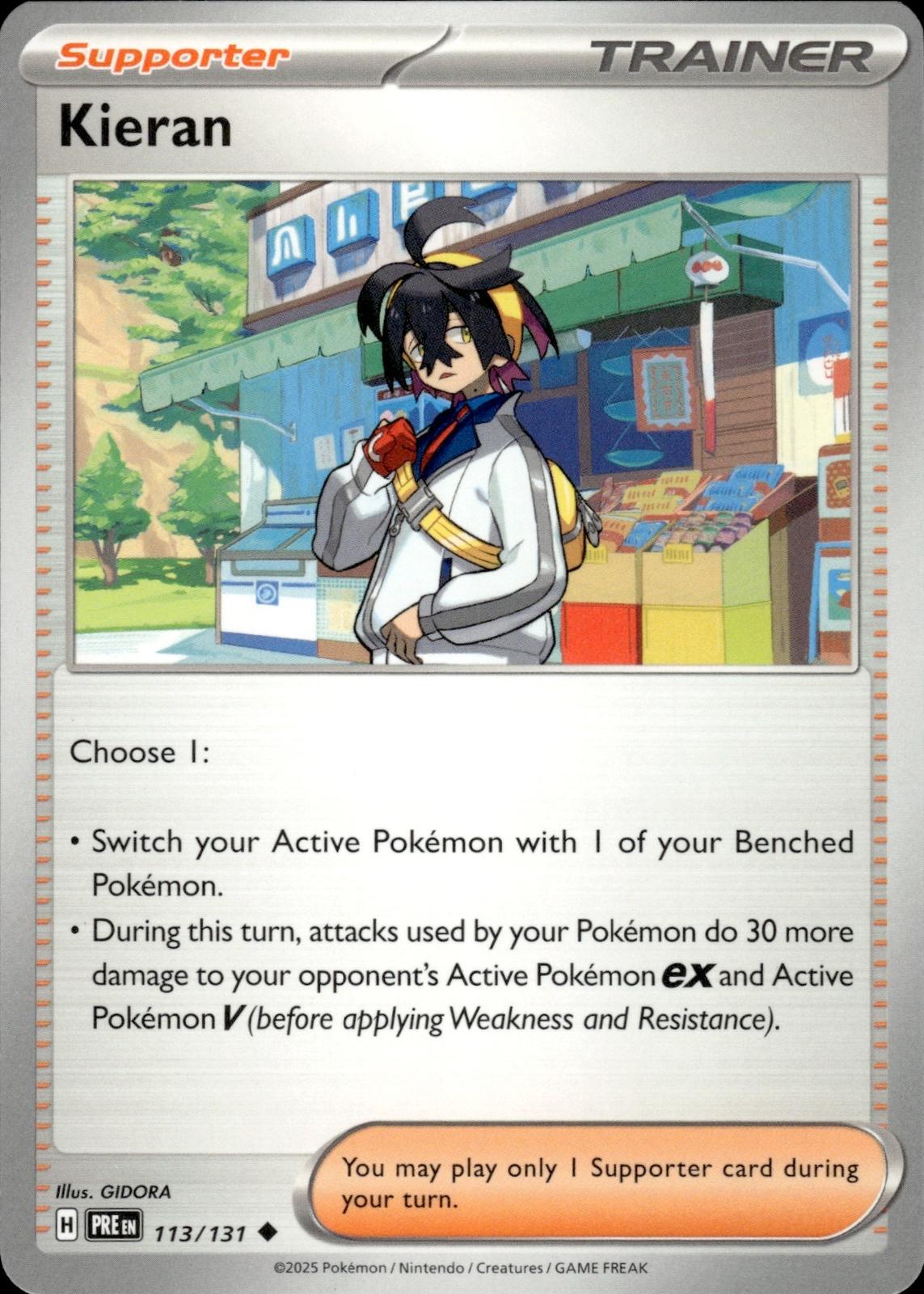 Kieran SV: Prismatic Evolutions #113/131 Uncommon