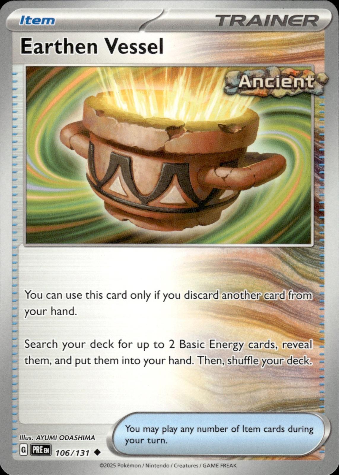 Earthen Vessel SV: Prismatic Evolutions #106/131 Uncommon