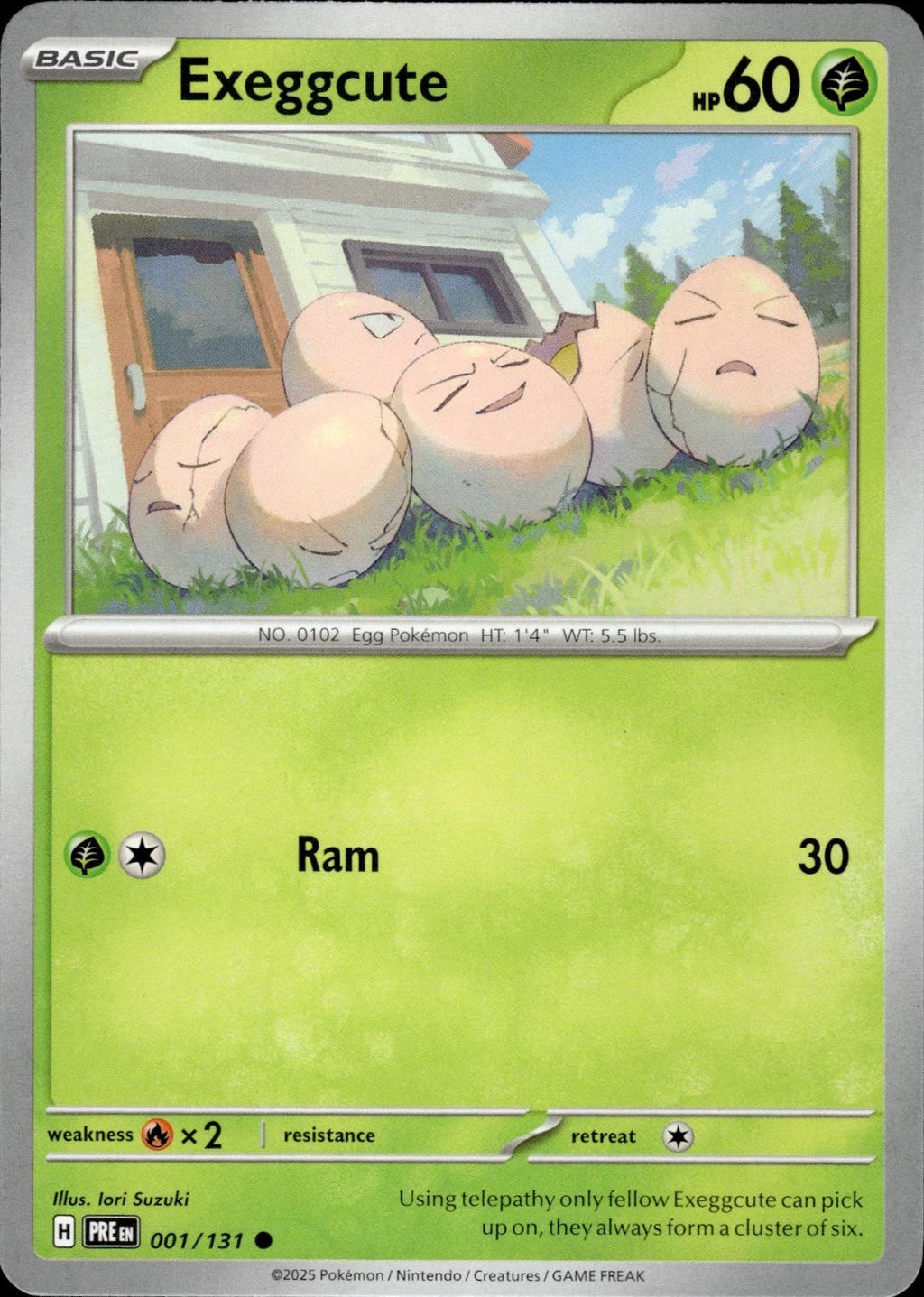 Exeggcute SV: Prismatic Evolutions #001/131 Common