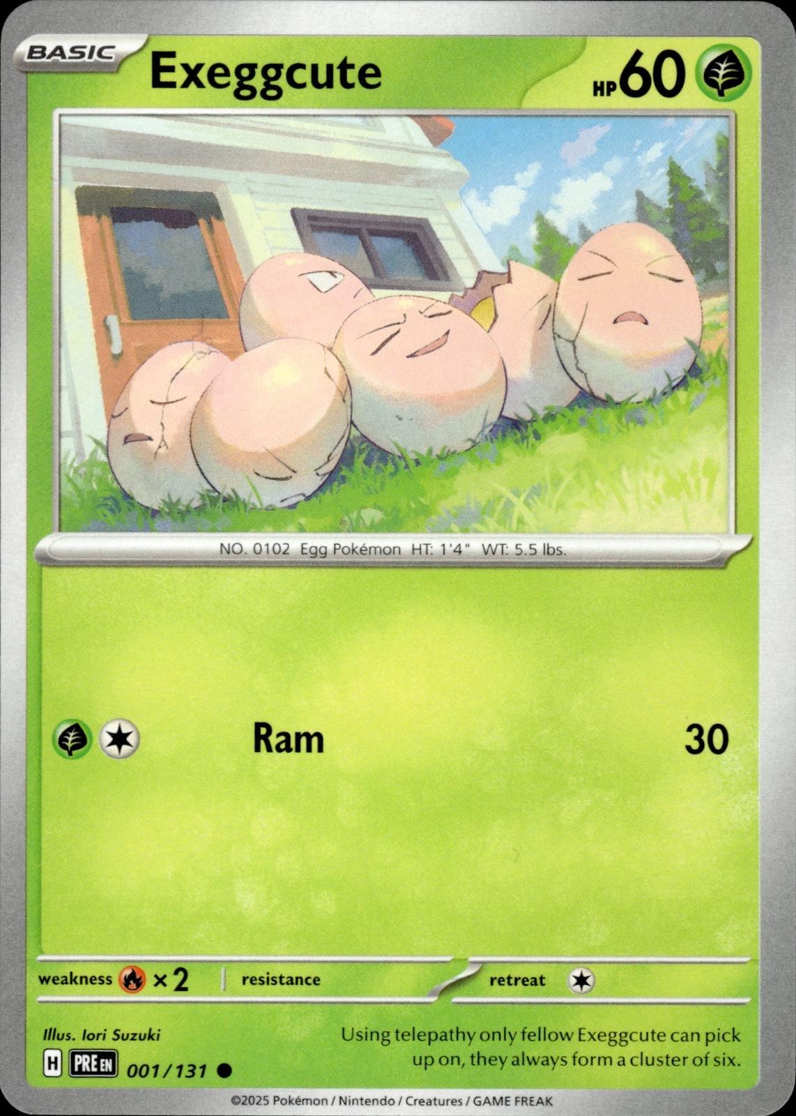 Exeggcute SV: Prismatic Evolutions #001/131 Common