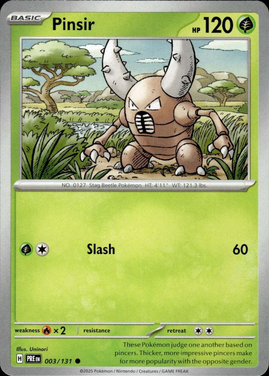 Pinsir SV: Prismatic Evolutions #003/131 Common