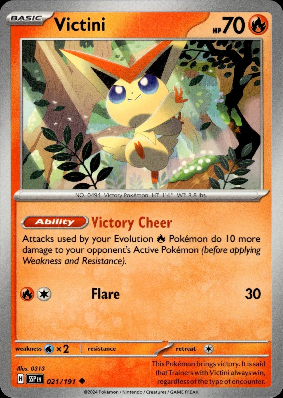 Victini SV08: Surging Sparks #021/191 Uncommon