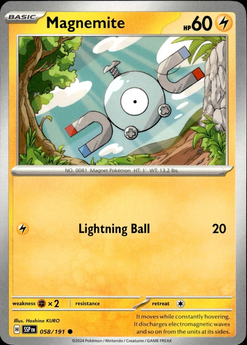 Magnemite SV08: Surging Sparks #058/191 Common