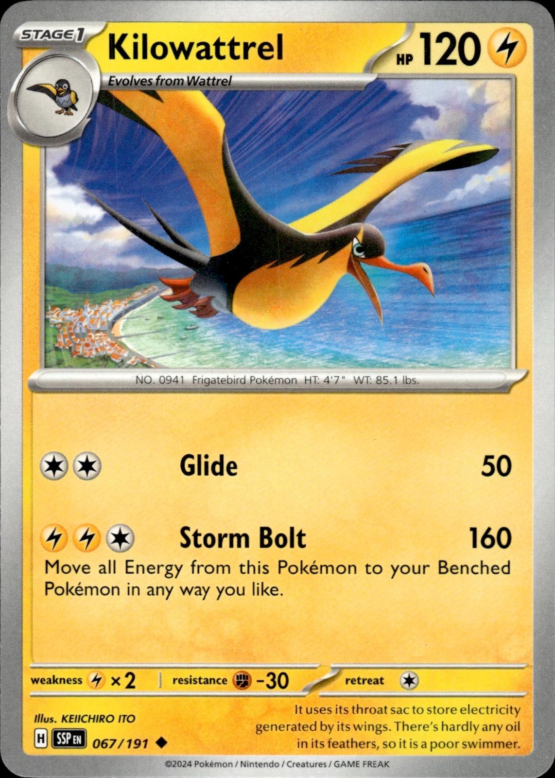 Kilowattrel SV08: Surging Sparks #067/191 Uncommon