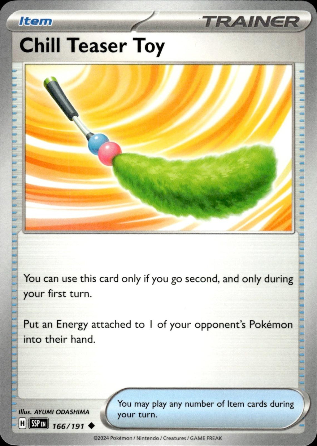 Chill Teaser Toy SV08: Surging Sparks #166/191 Uncommon