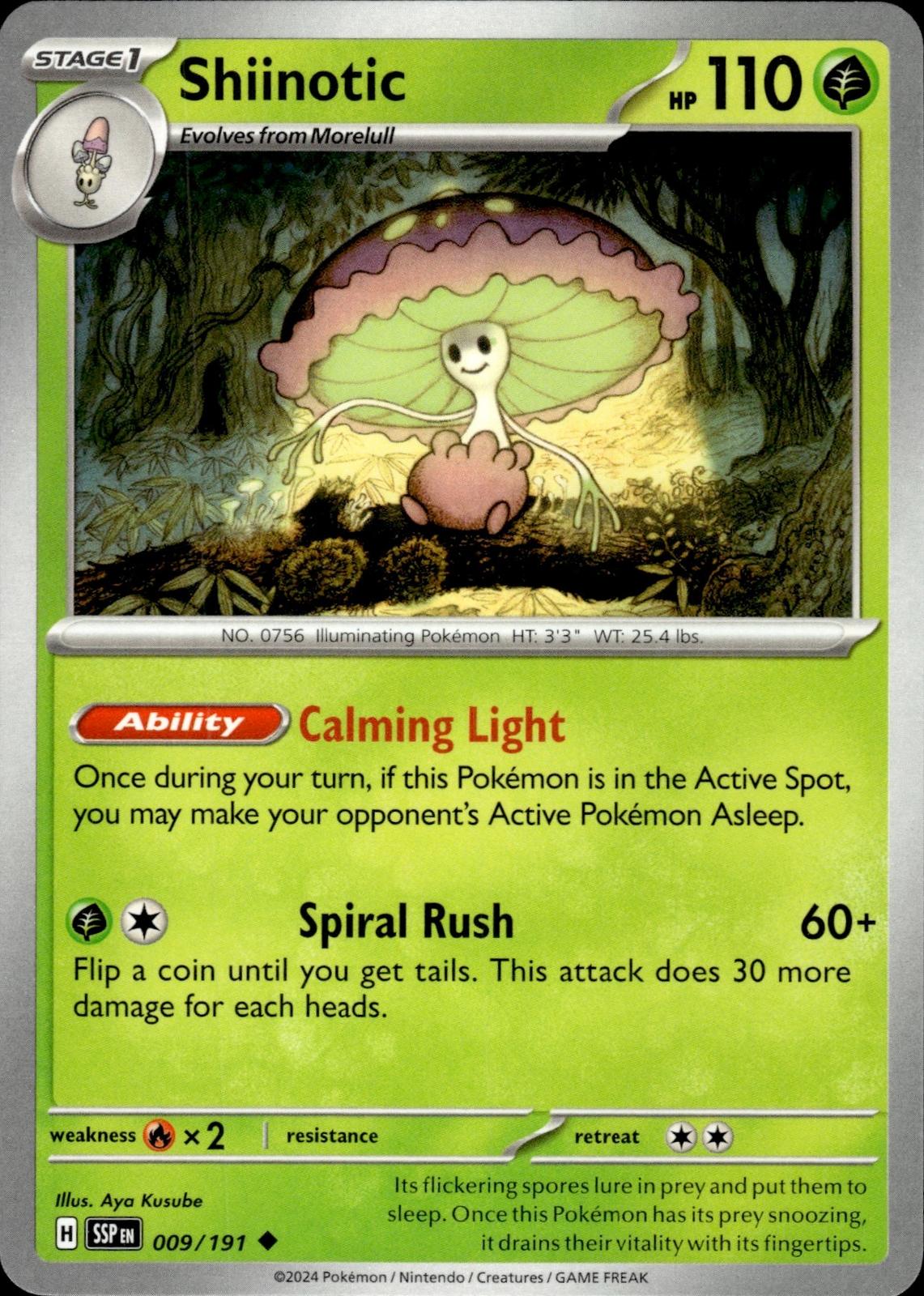 Shiinotic SV08: Surging Sparks #009/191 Uncommon