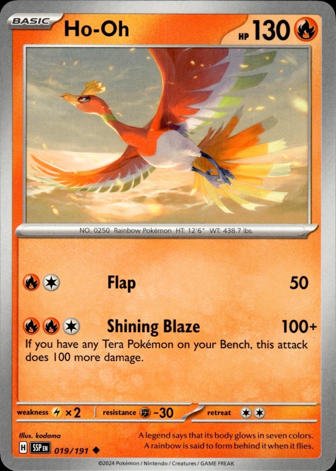 Ho-Oh SV08: Surging Sparks #019/191 Uncommon